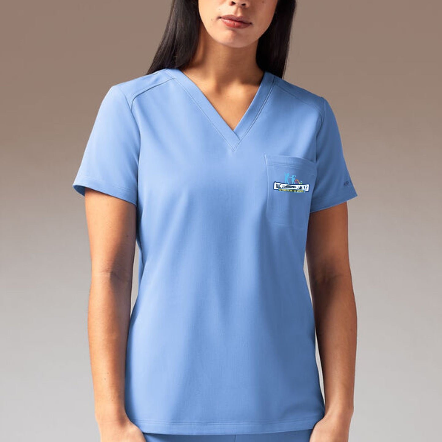 Unisex Scrub Top Ciel Blue