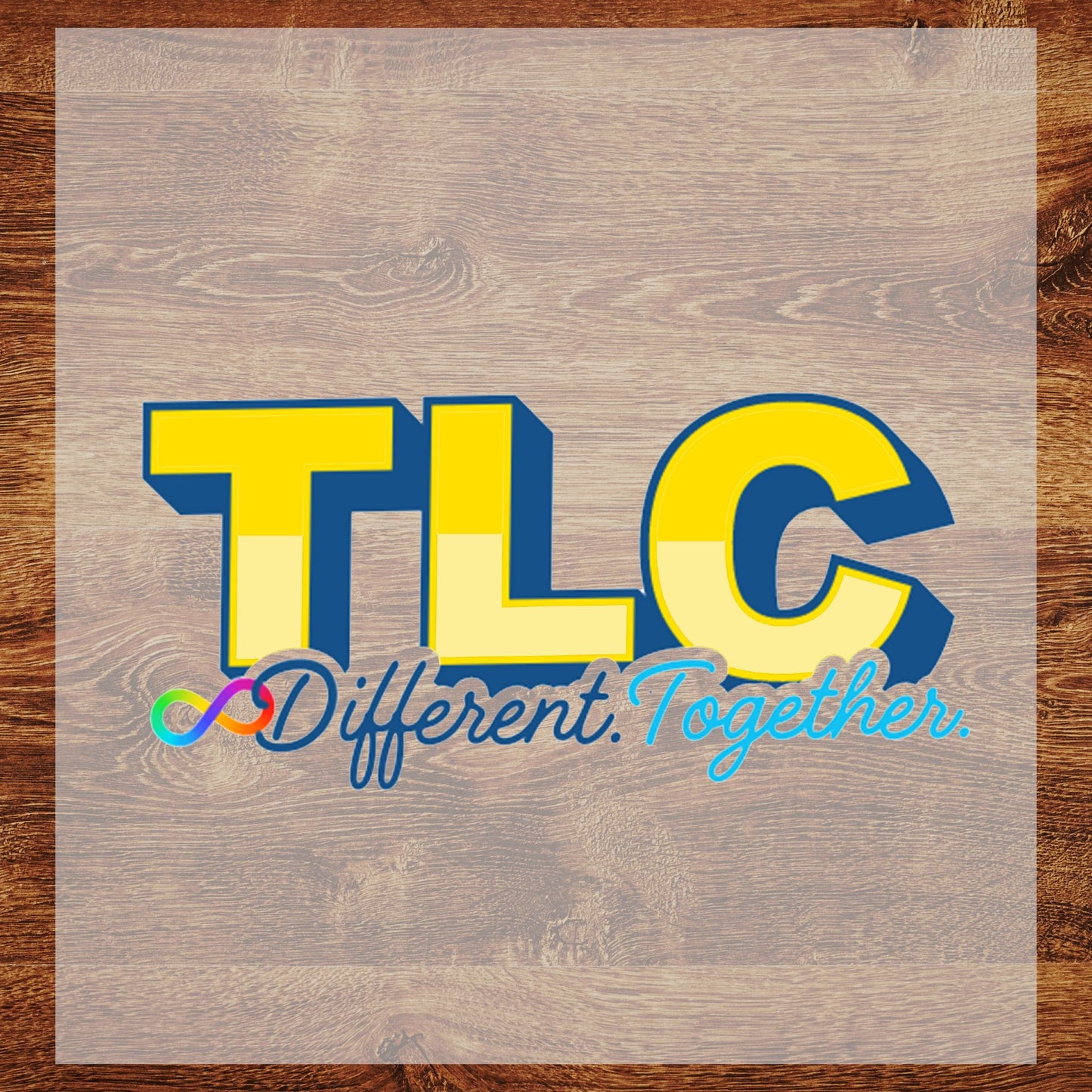 DTF Transfer TLC Different Together Logo