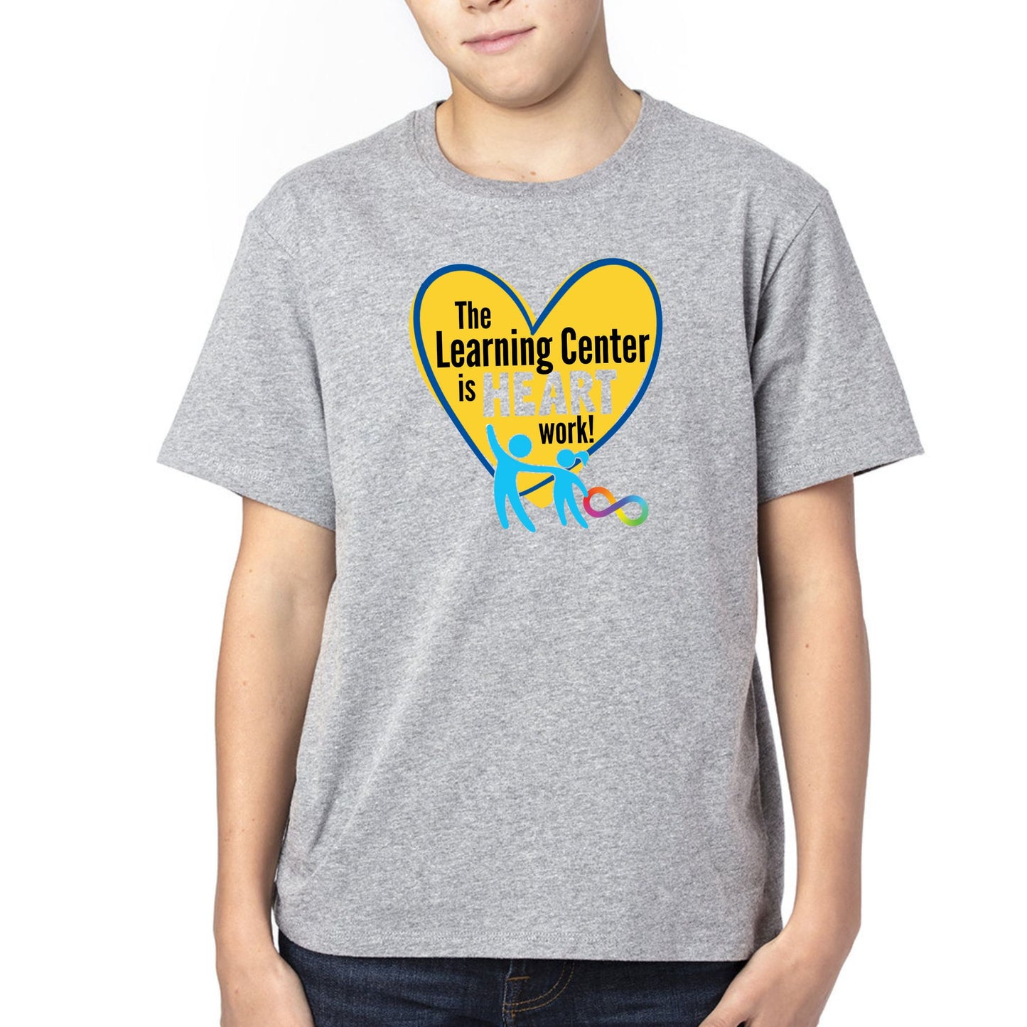 TLC The Learning Center is Heart Work Shirts
