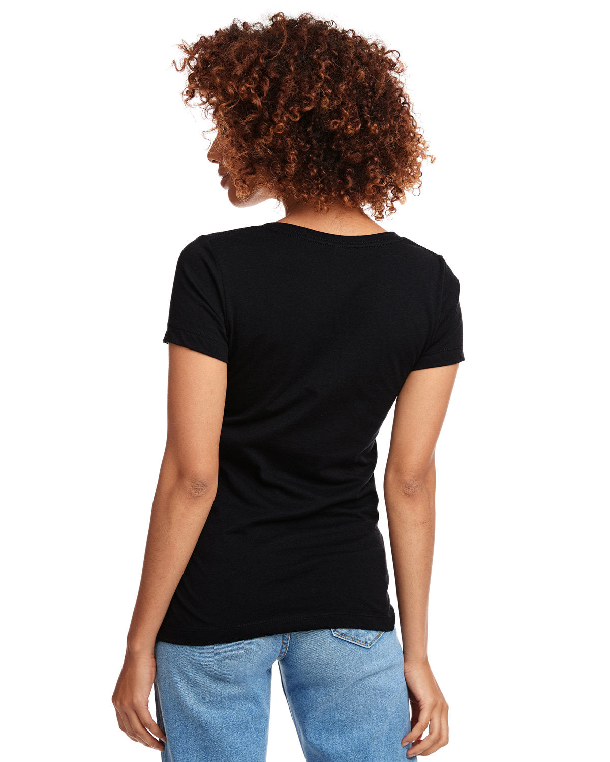 TLC Logo Shirts Ladies V-Neck Black